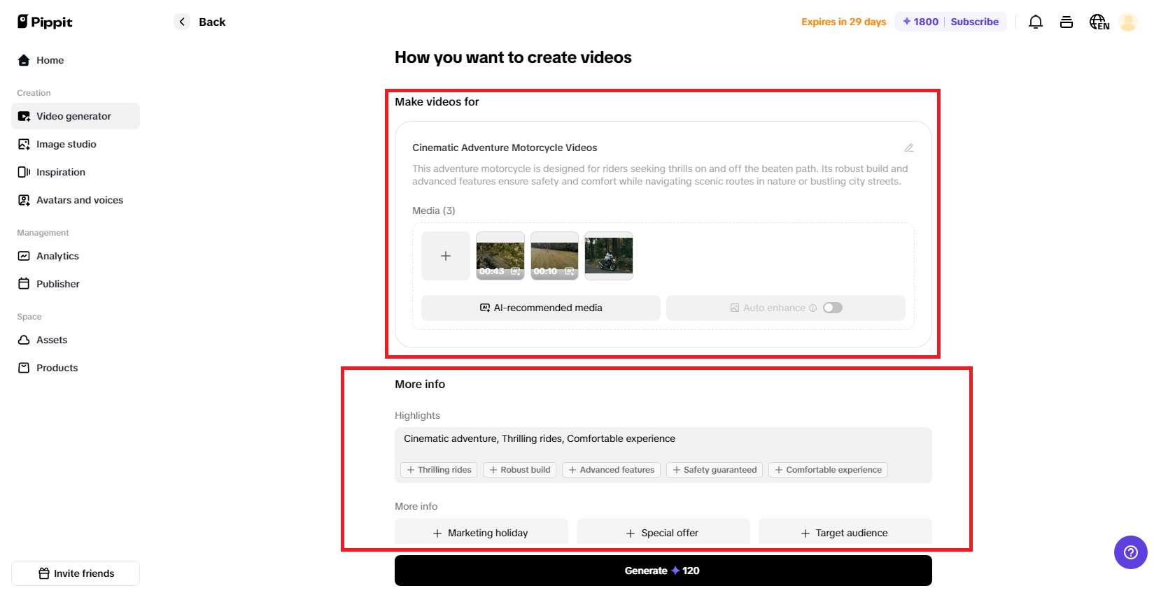 Provide details related to your video