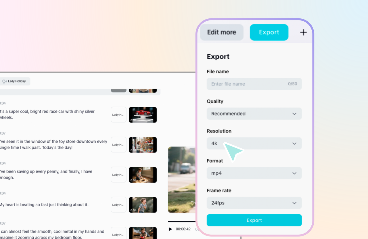 Export your video