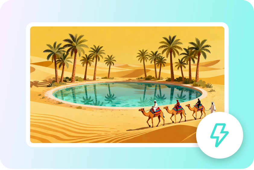 Create vector graphics instantly