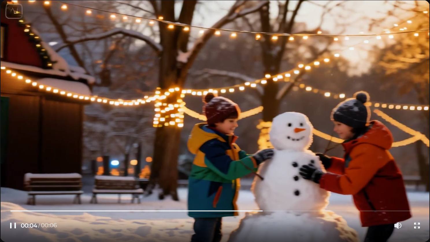 Winter wonderland Christmas video