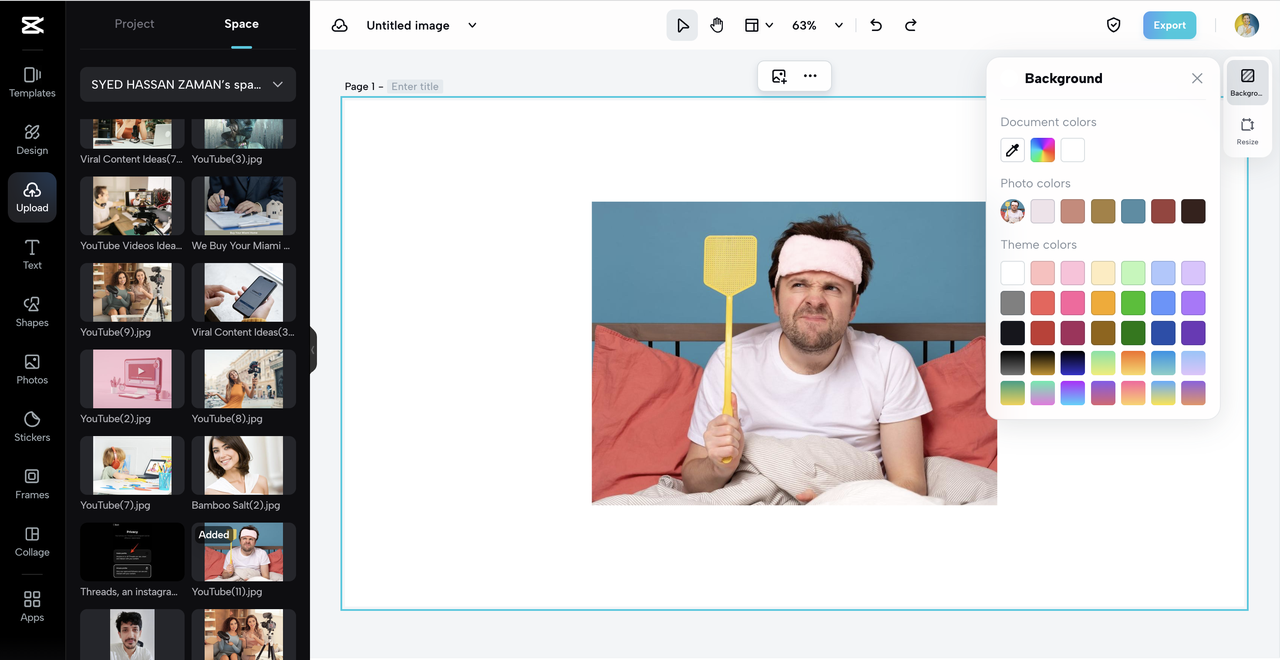 edit interface