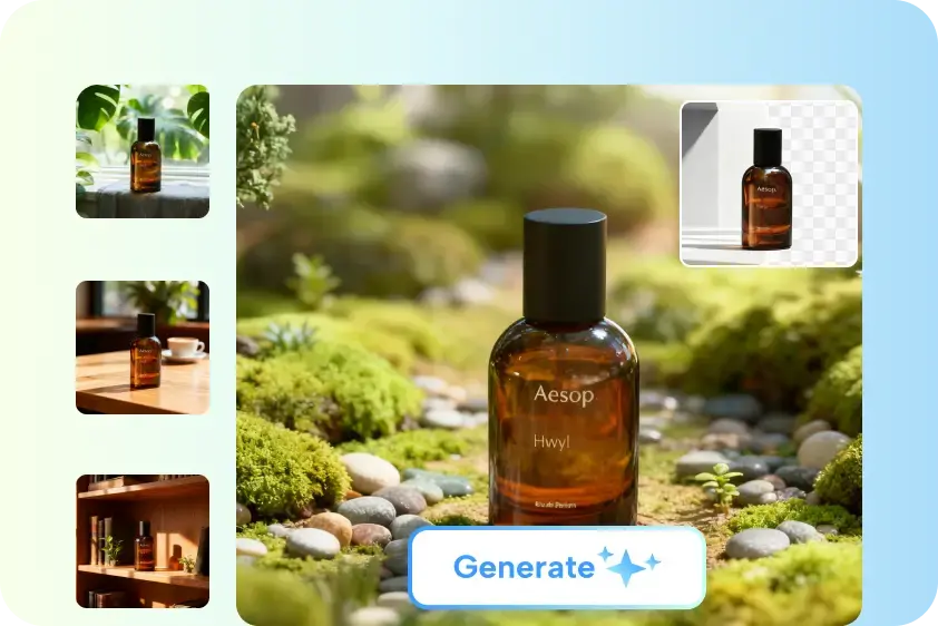 Animation de démonstration pour e-commerce avec superpositions