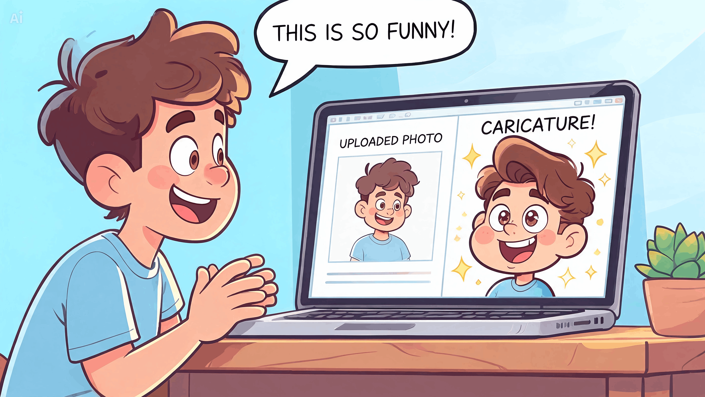 Create a funny caricature online
