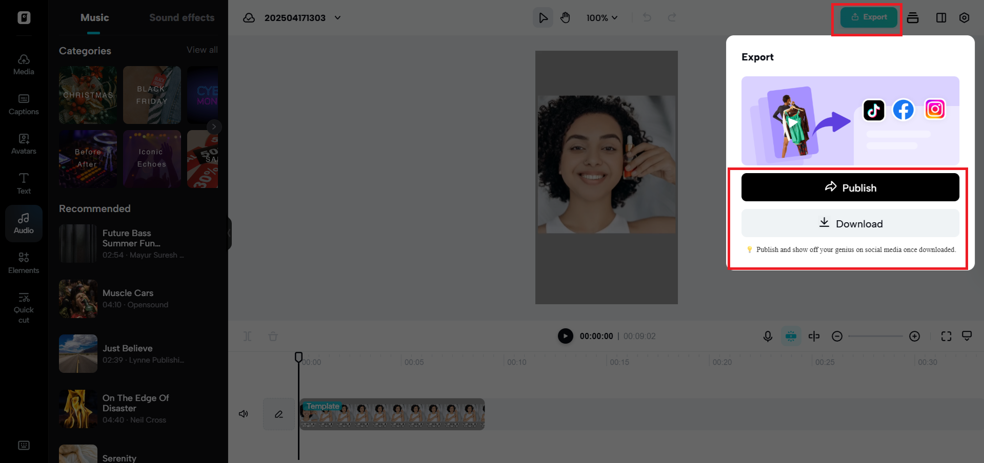 Download and share your design