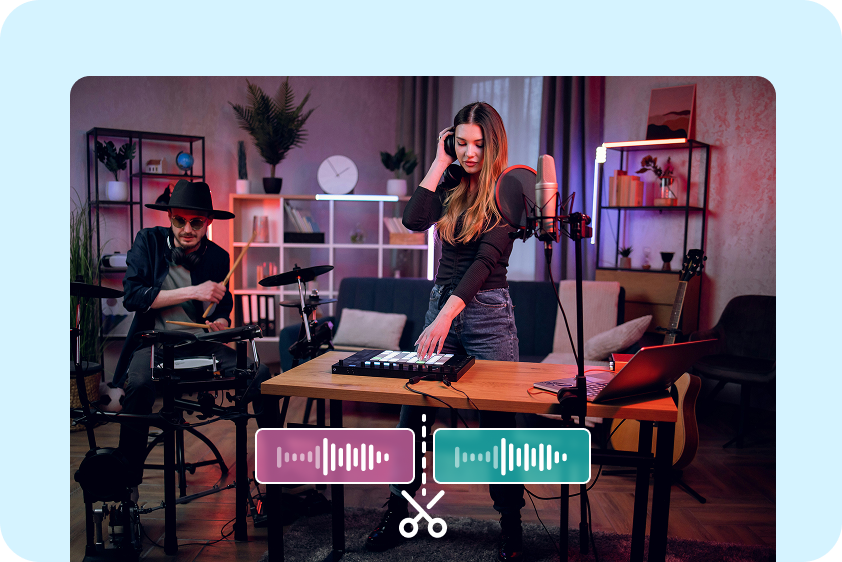 Create remixes with clean instrumentals