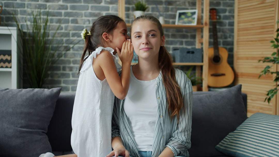 mother and daughter sharing a moment together