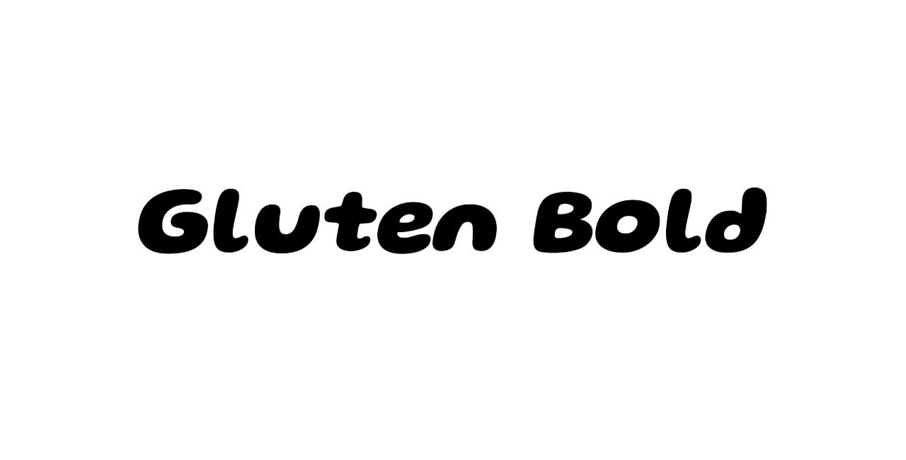 Ink trap fonts - Gluten Bold