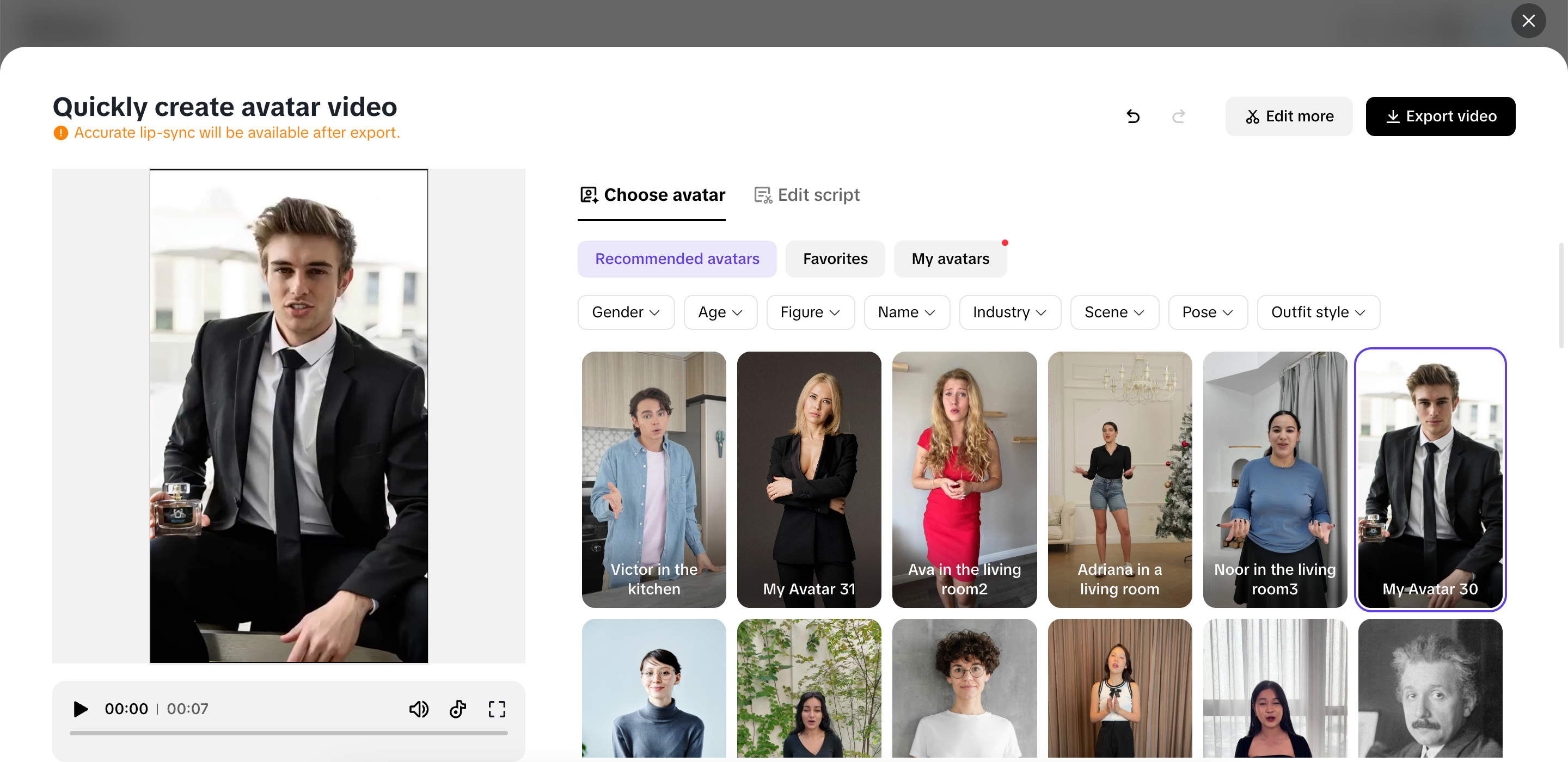 Crea video con avatar simili agli esseri umani