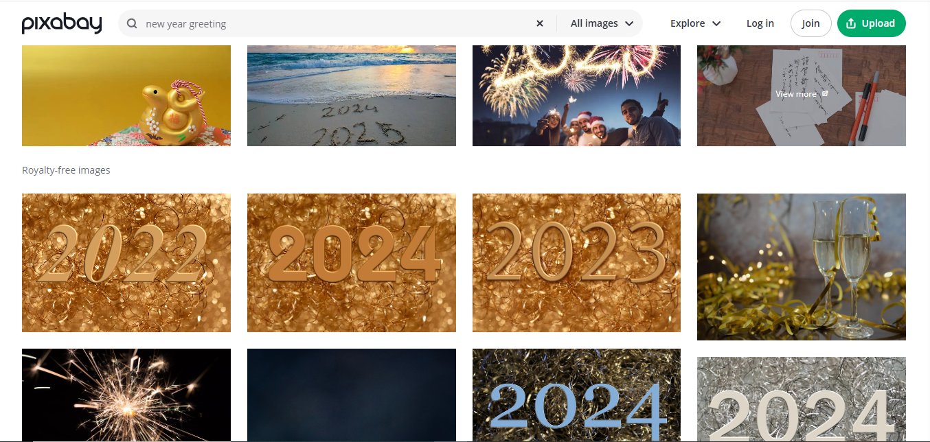 Pixabay - кращий інструмент для отримання безкоштовних анімованих шаблонів новорічних побажань