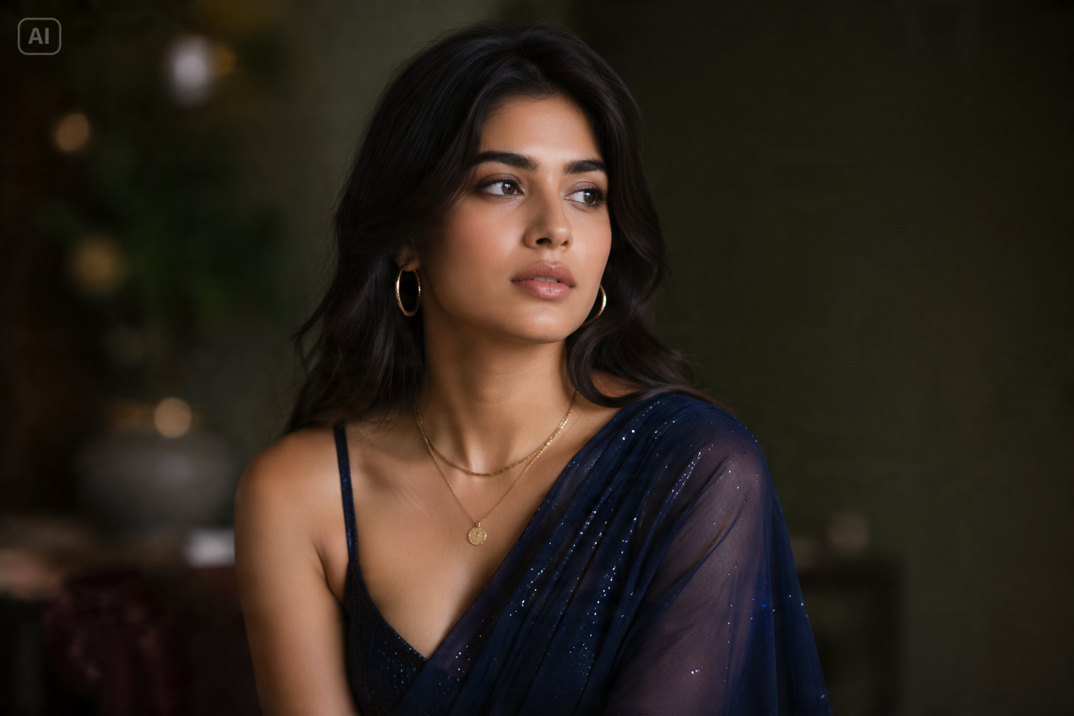 prompt seen girl saree