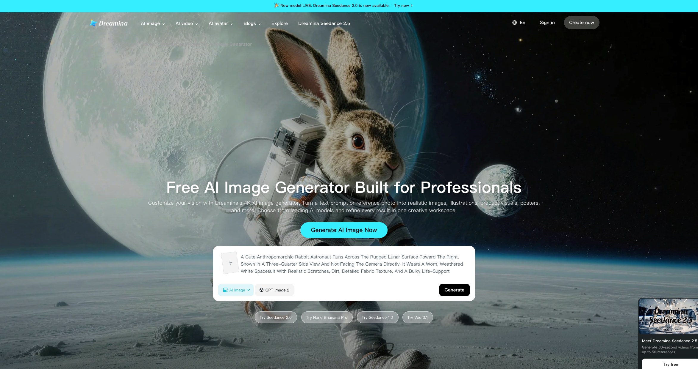 Dreamina AI bildgenerator
