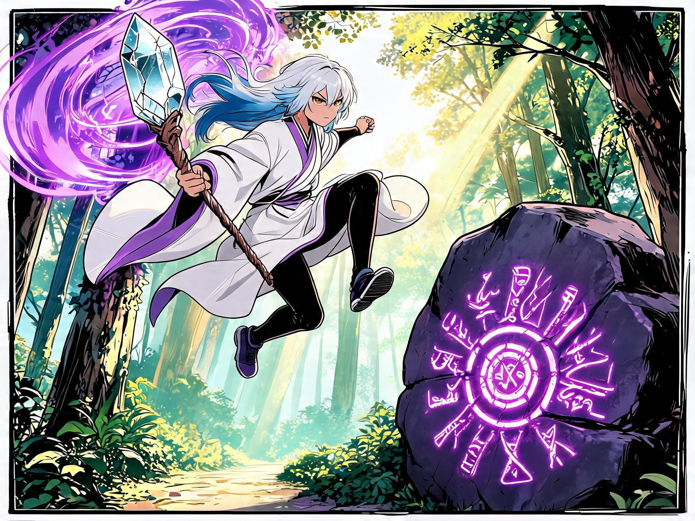 Un personnage de bande dessinée créé dans Dreamina