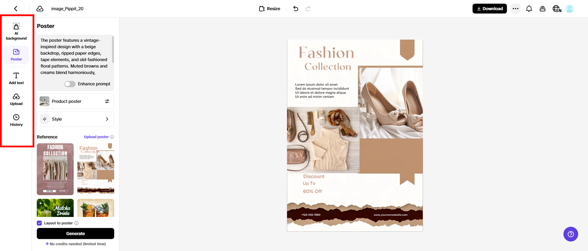 Customize your poster