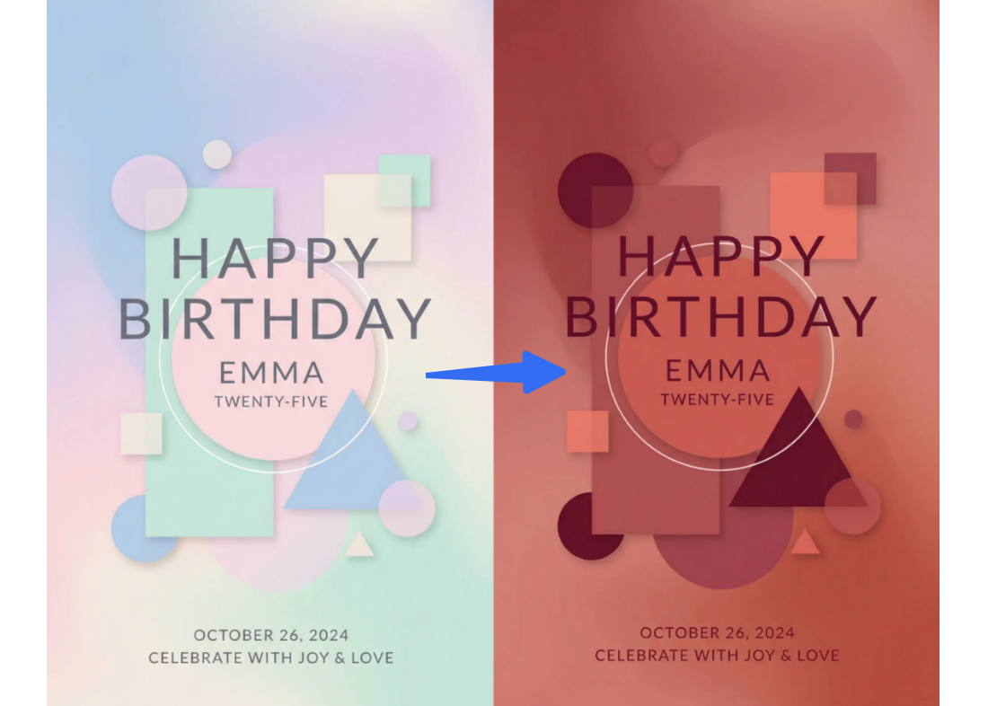 Dreamina's AI tools that enhance birthday posters : AI style matching