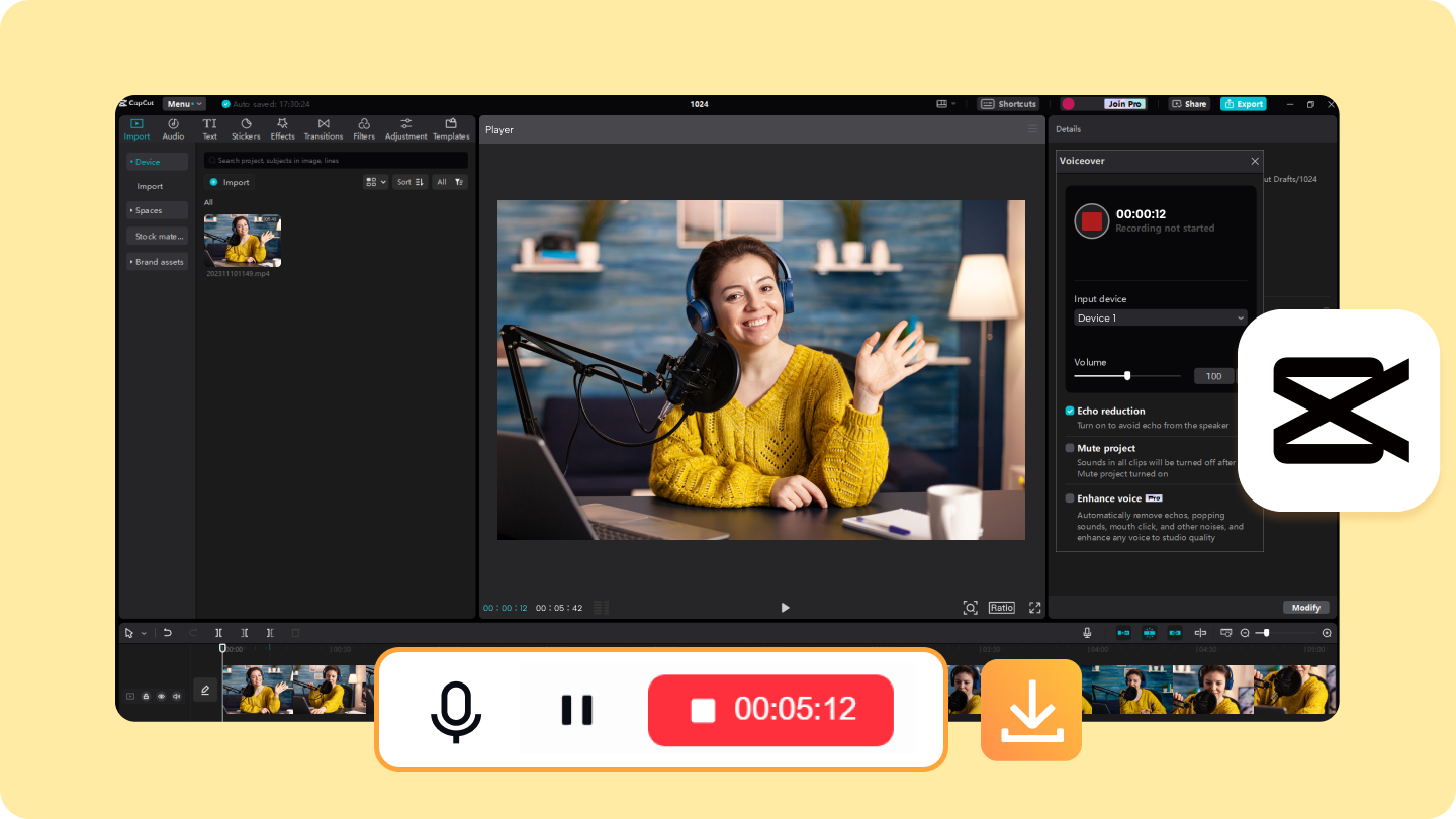 Voice Recorder Download für PC - Beginnen Sie noch heute mit der Audioaufnahme
