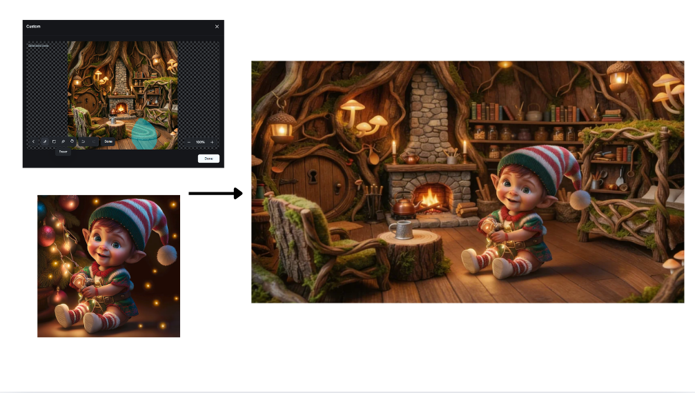 Interactive editing feature in Dreamina