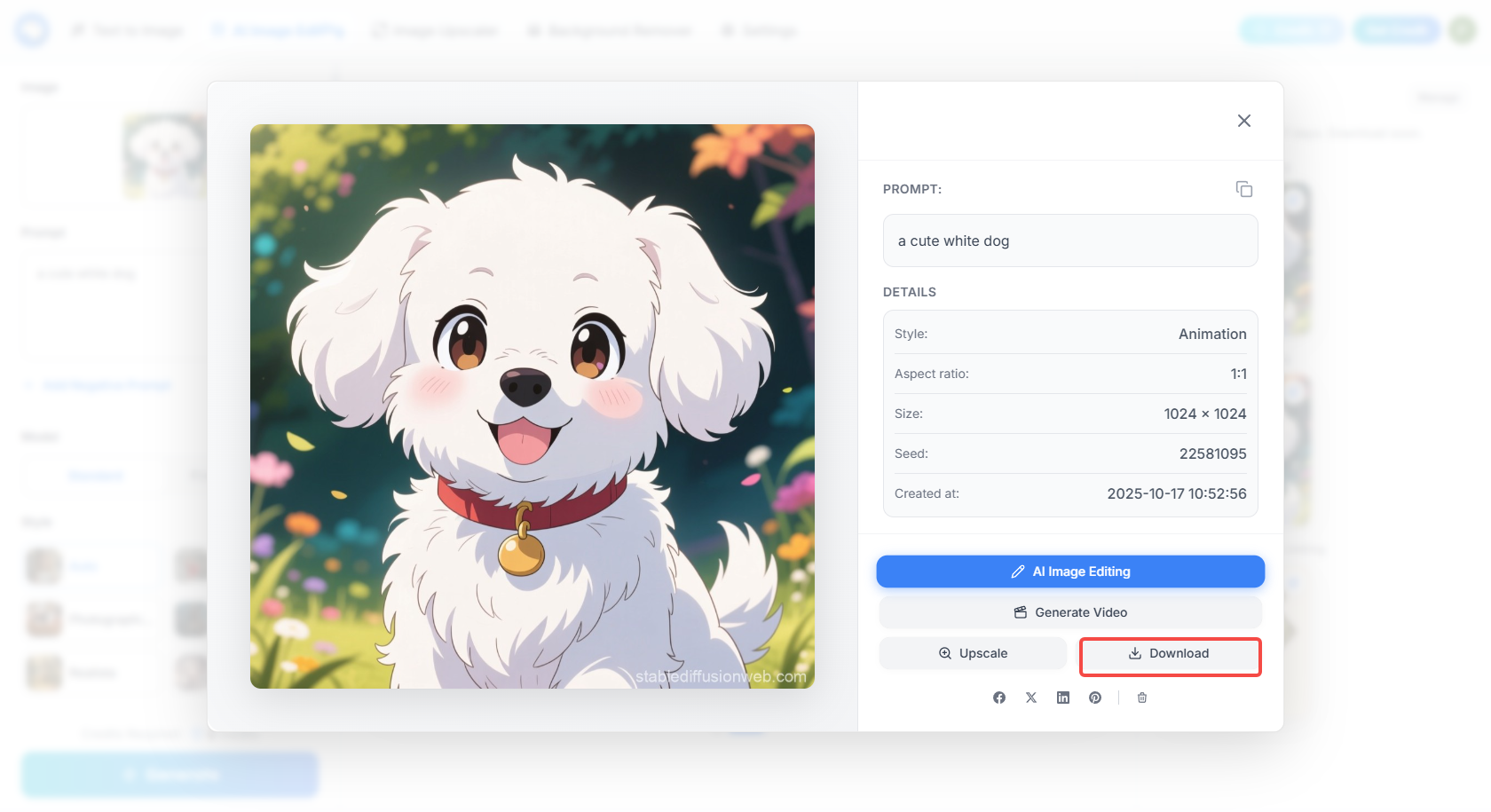 Download your final image