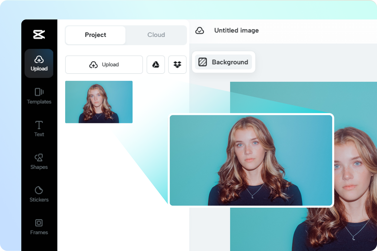 Hakbang 1: Mag-upload ng larawan sa image converter