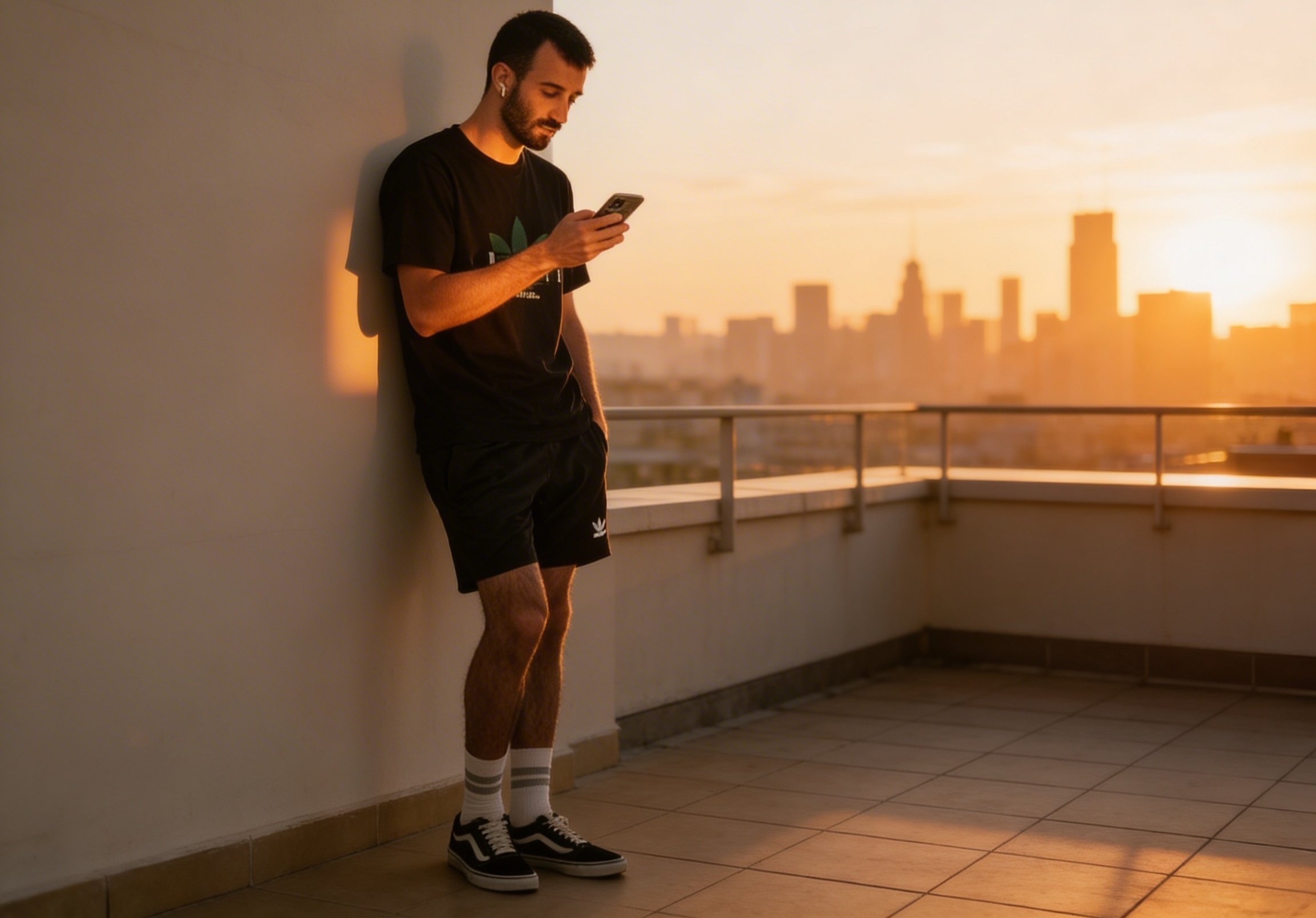 Perfecte zonsondergangfoto 's genereren