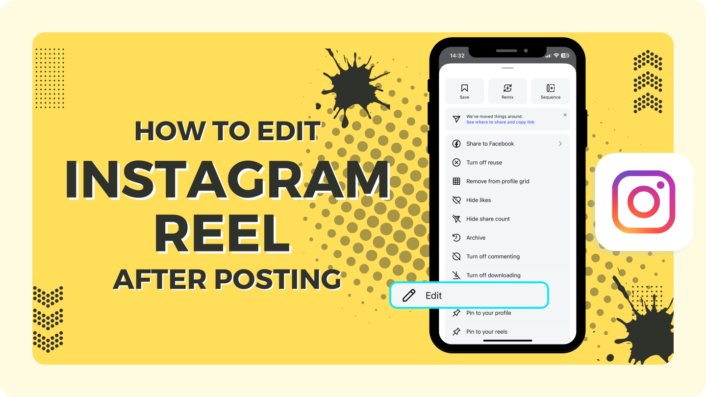 how to edit reels after posting