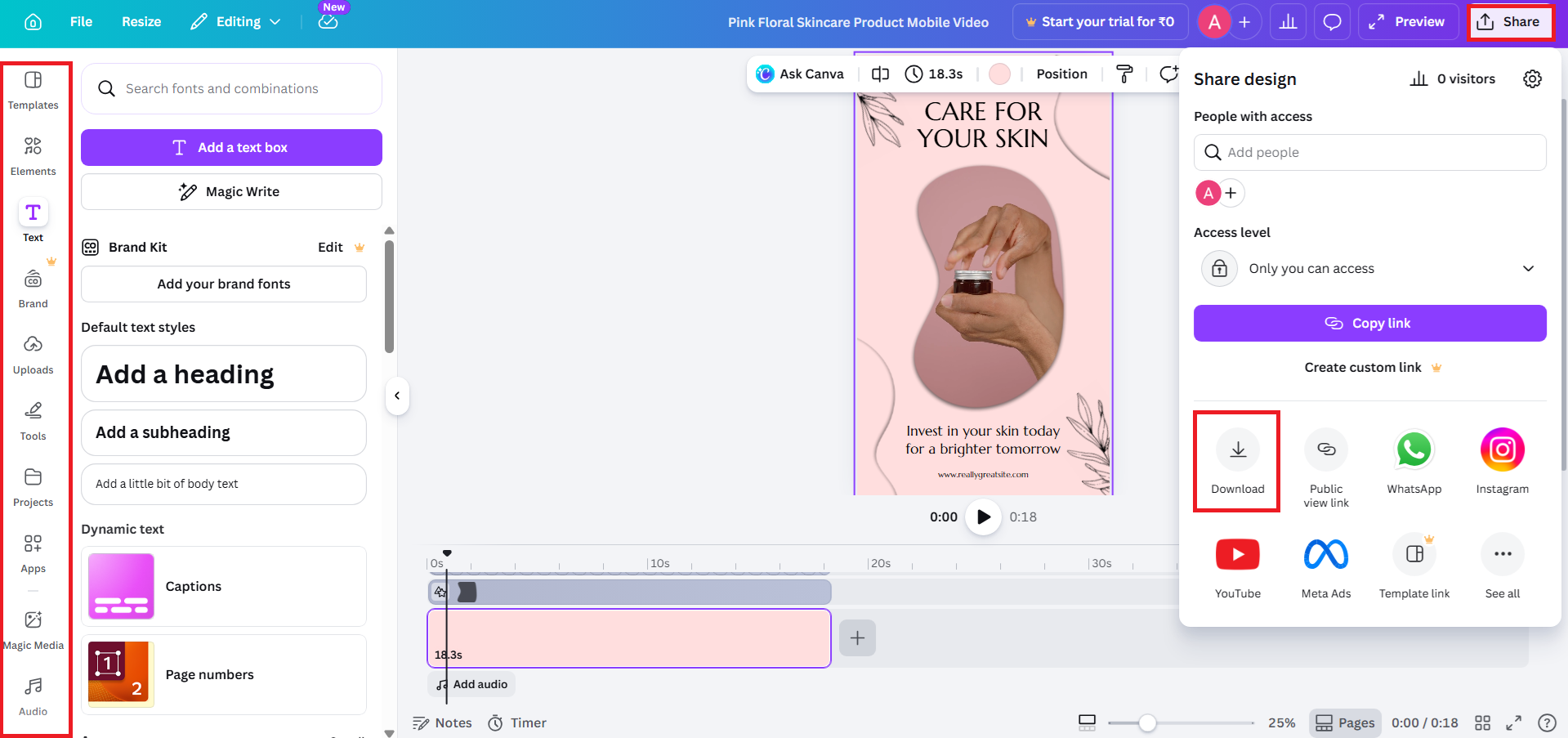 리뷰 편집 및 다운로드