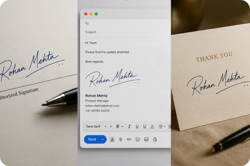Stand out with a customized signature