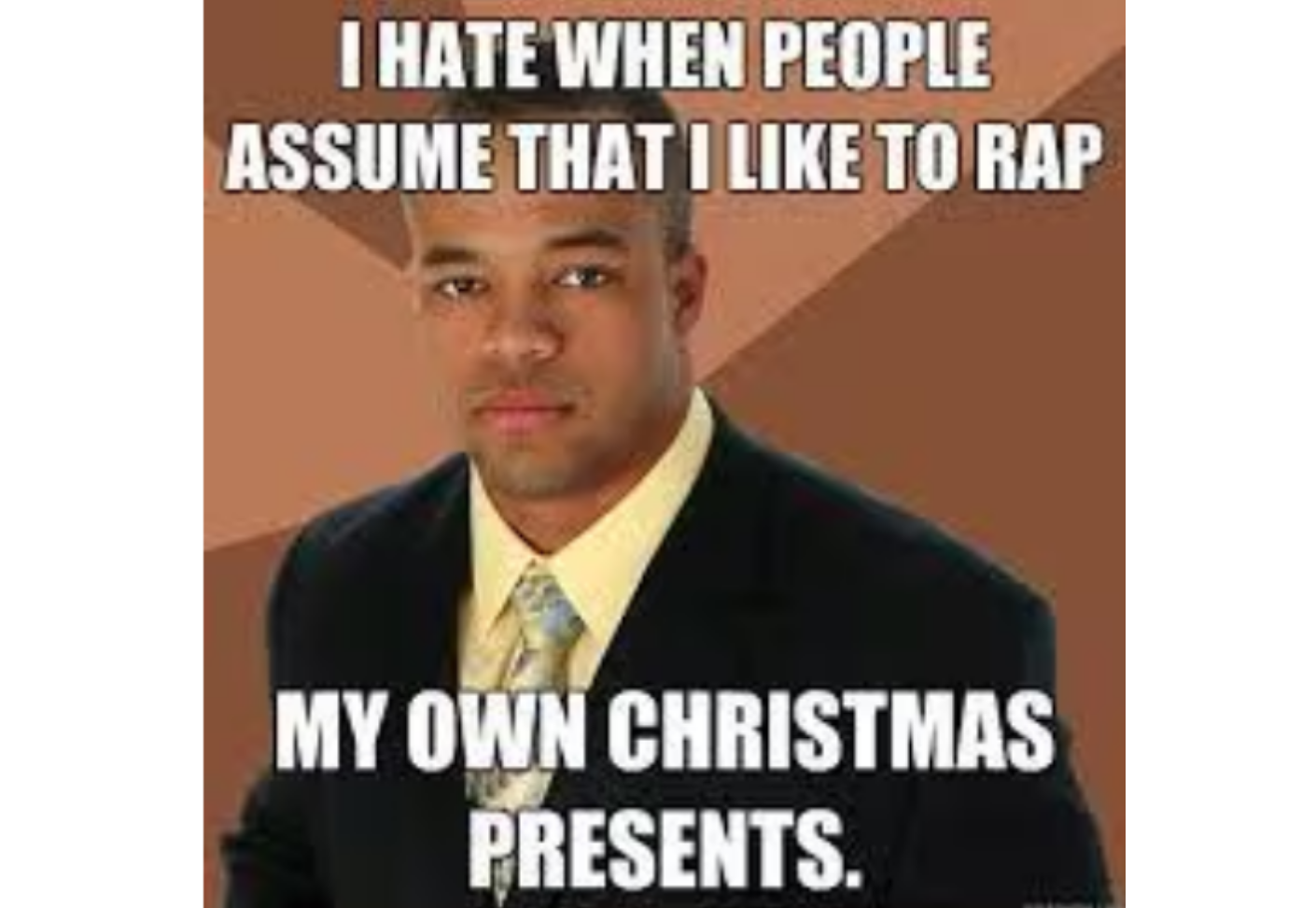 Buying own Christmas gifts meme