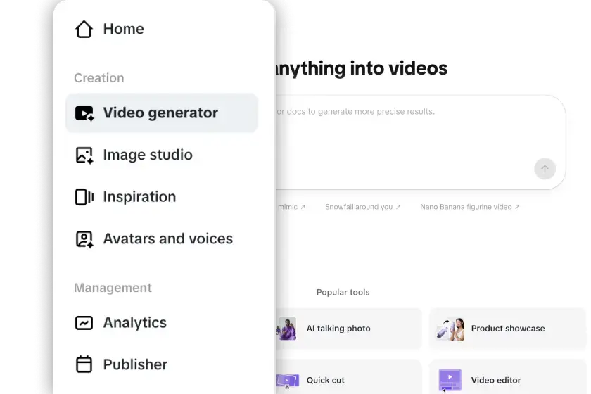 Upload product links or media