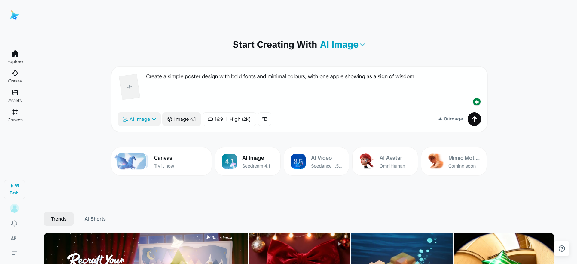 Scrieți prompt pentru a genera poster de design minimalist pe Dreamina