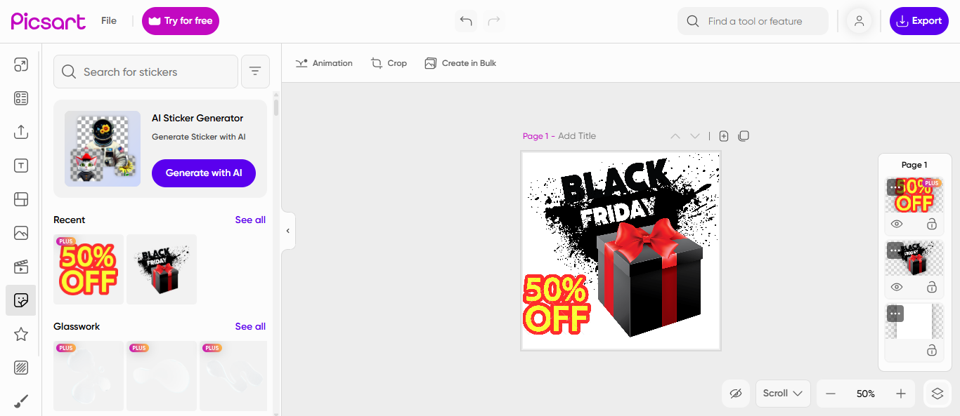 Picsart sale stickers