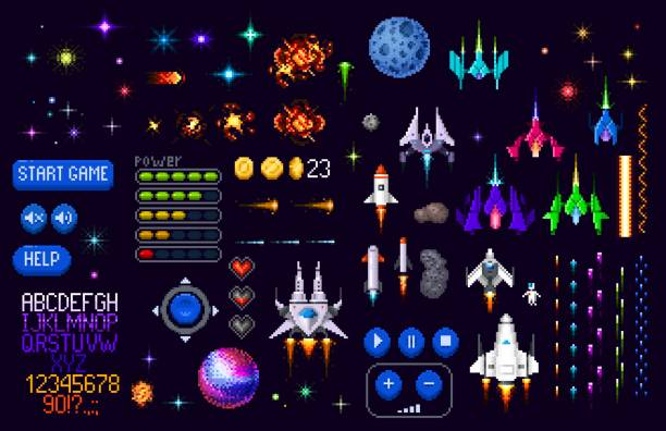 Pixelated retro gaming thumbnail background