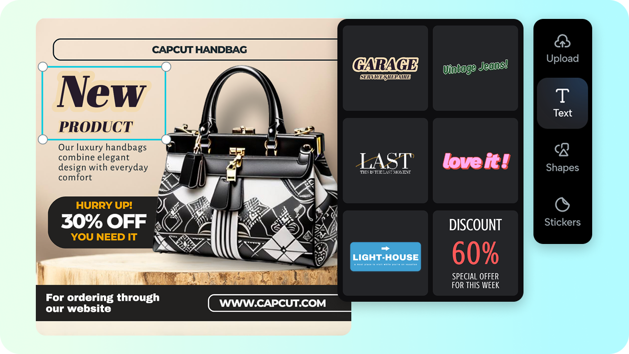 Strumenti di design potenti e personalizzabili per poster