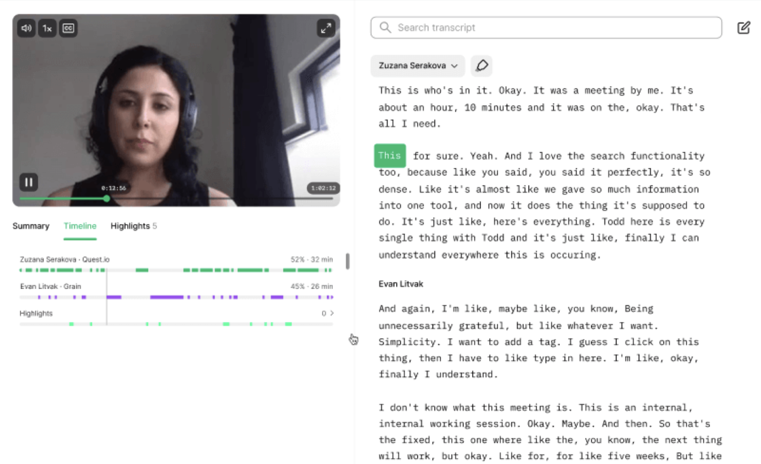 video audio to text
