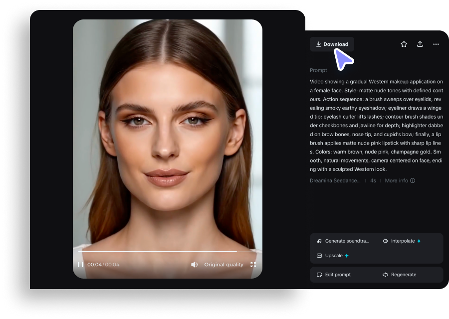 Preview and download your video