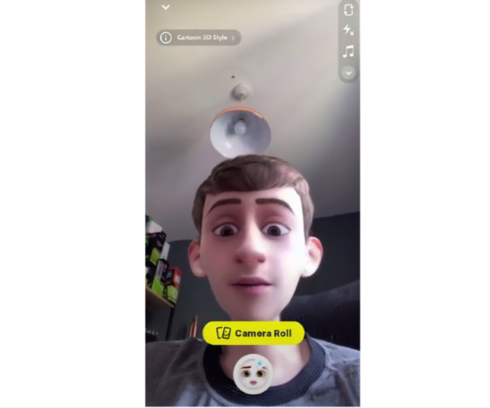 Instagram AR/Interactive effect example