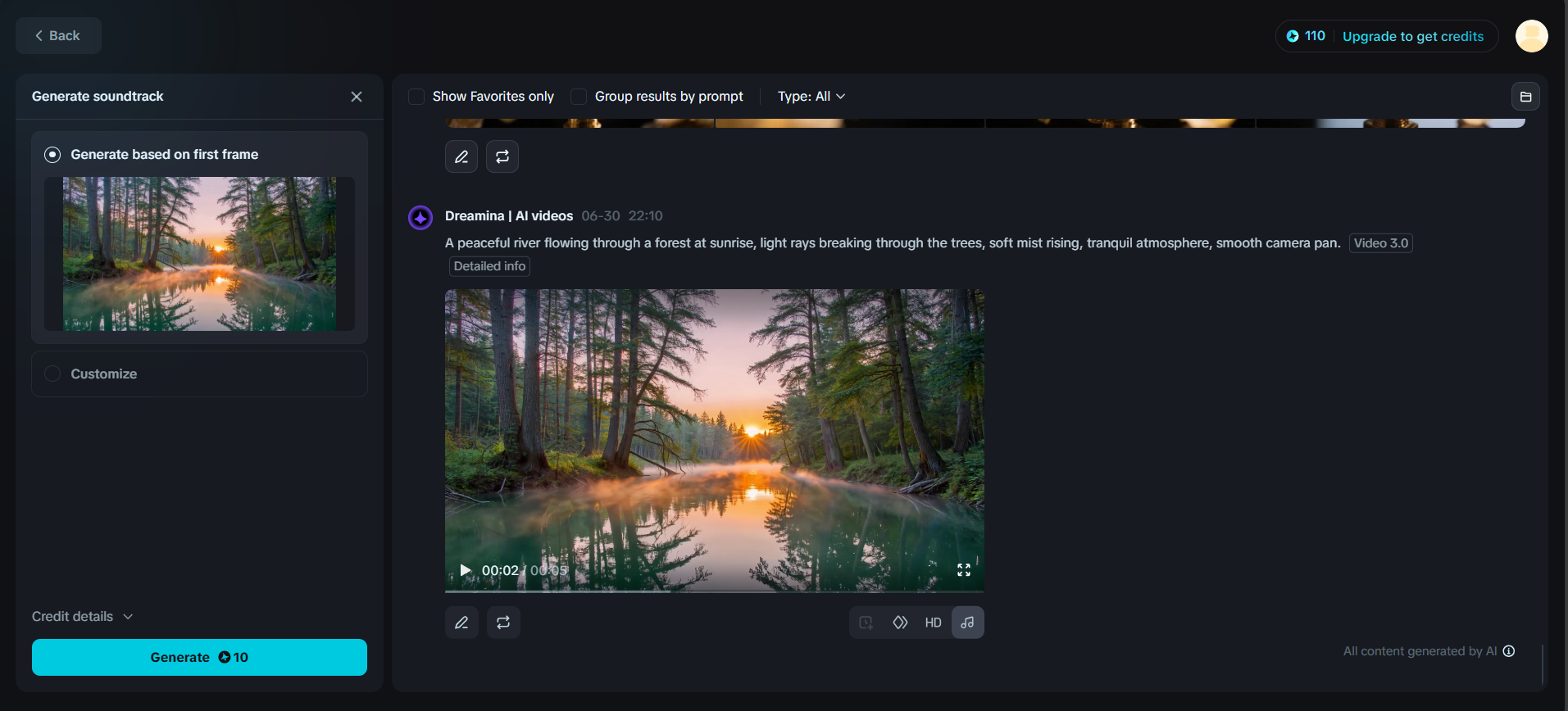 Hasilkan jalur suara