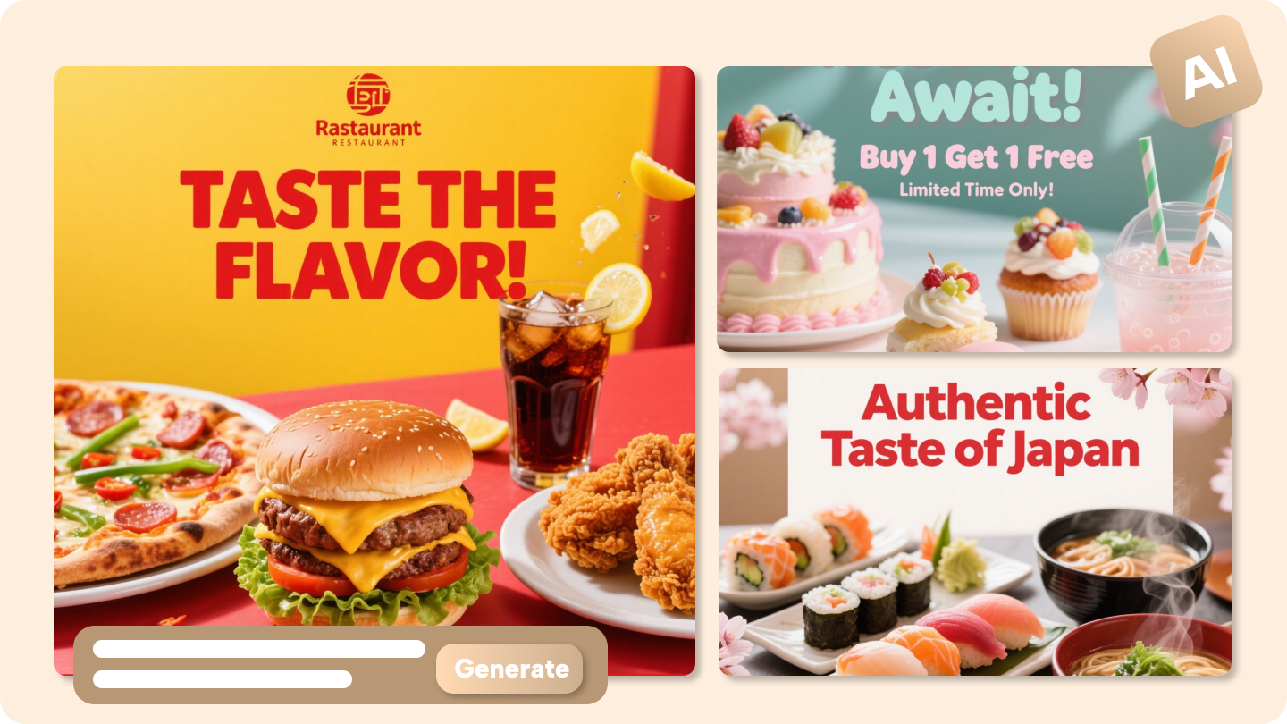 Food flyer design