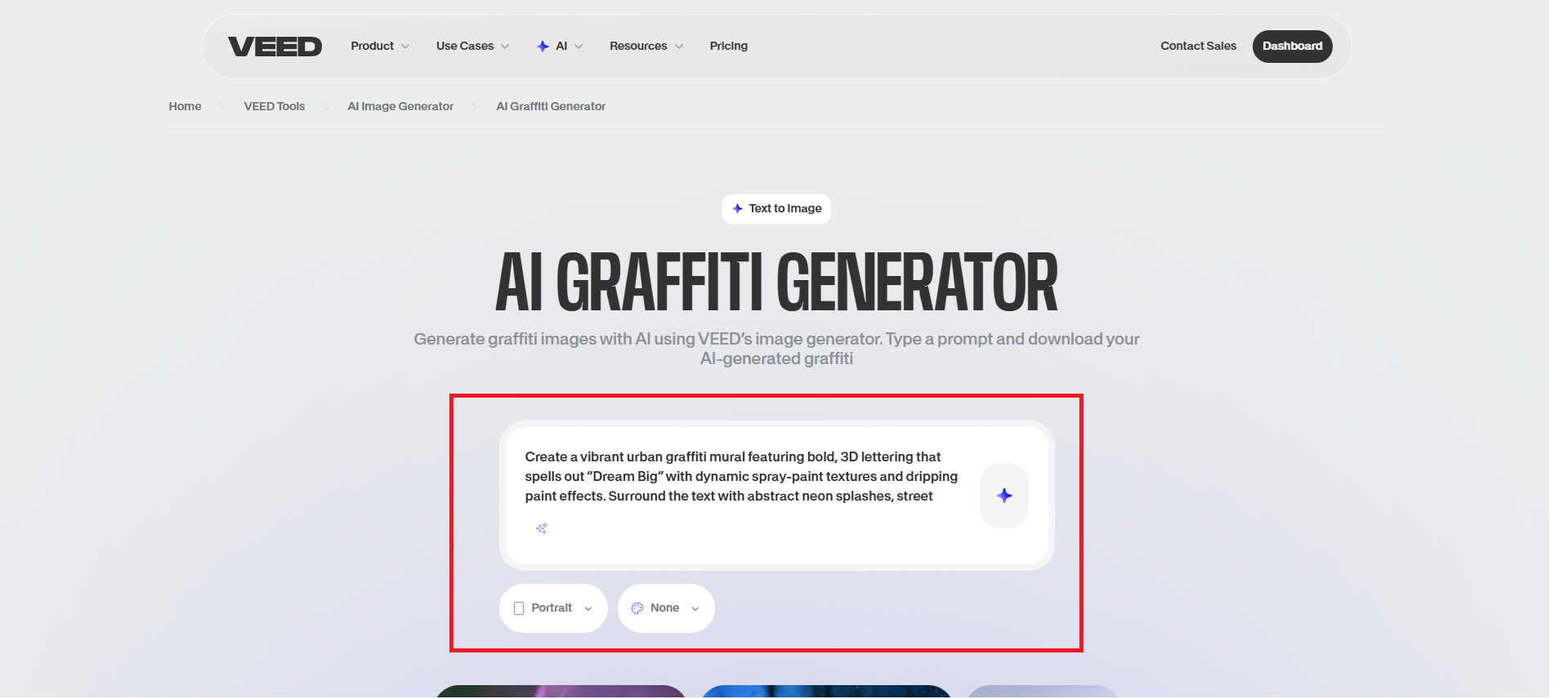 Enter your graffiti idea
