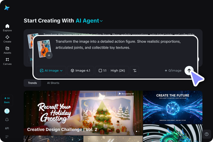 Upload a reference image 