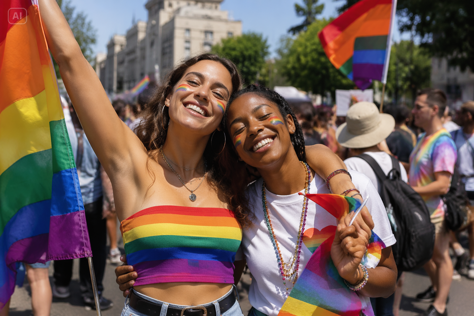 pride month ai photo
