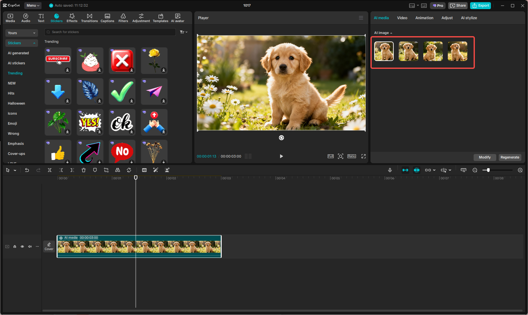 Customize your generated image