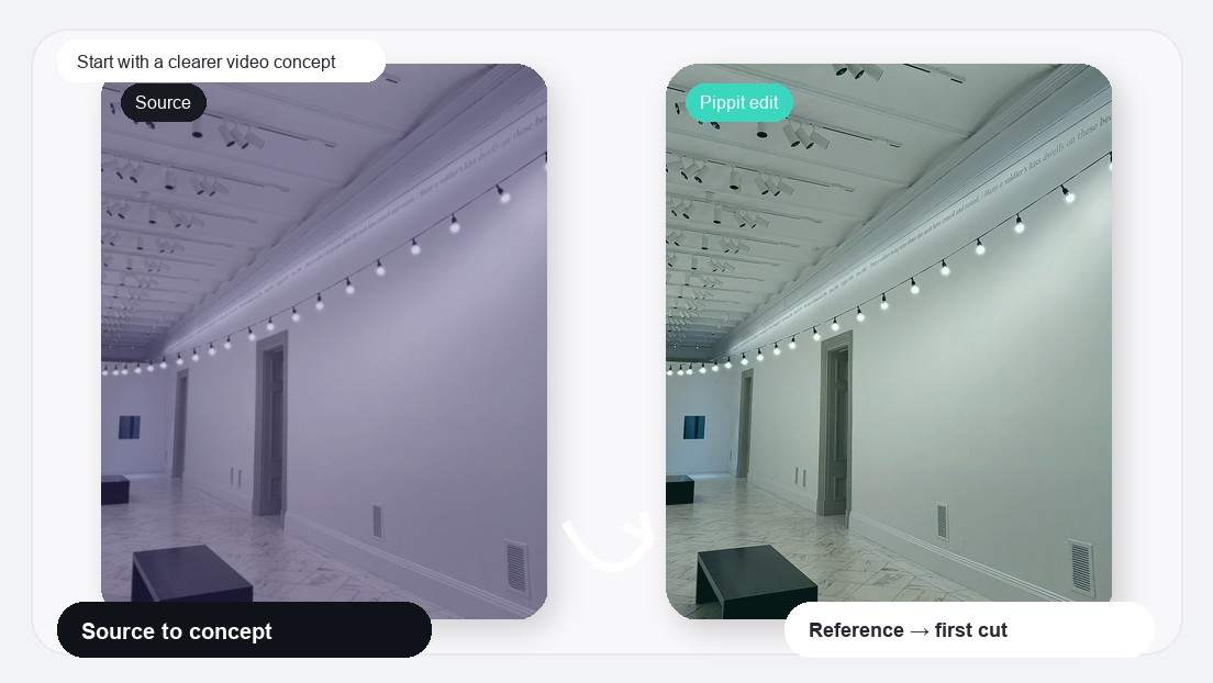 Flicker Photo Transition Video Maker realistic image for start with a clearer video concept