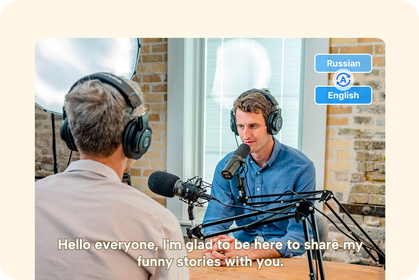  Translating interviews and podcasts with CapCut's Russian to English converter