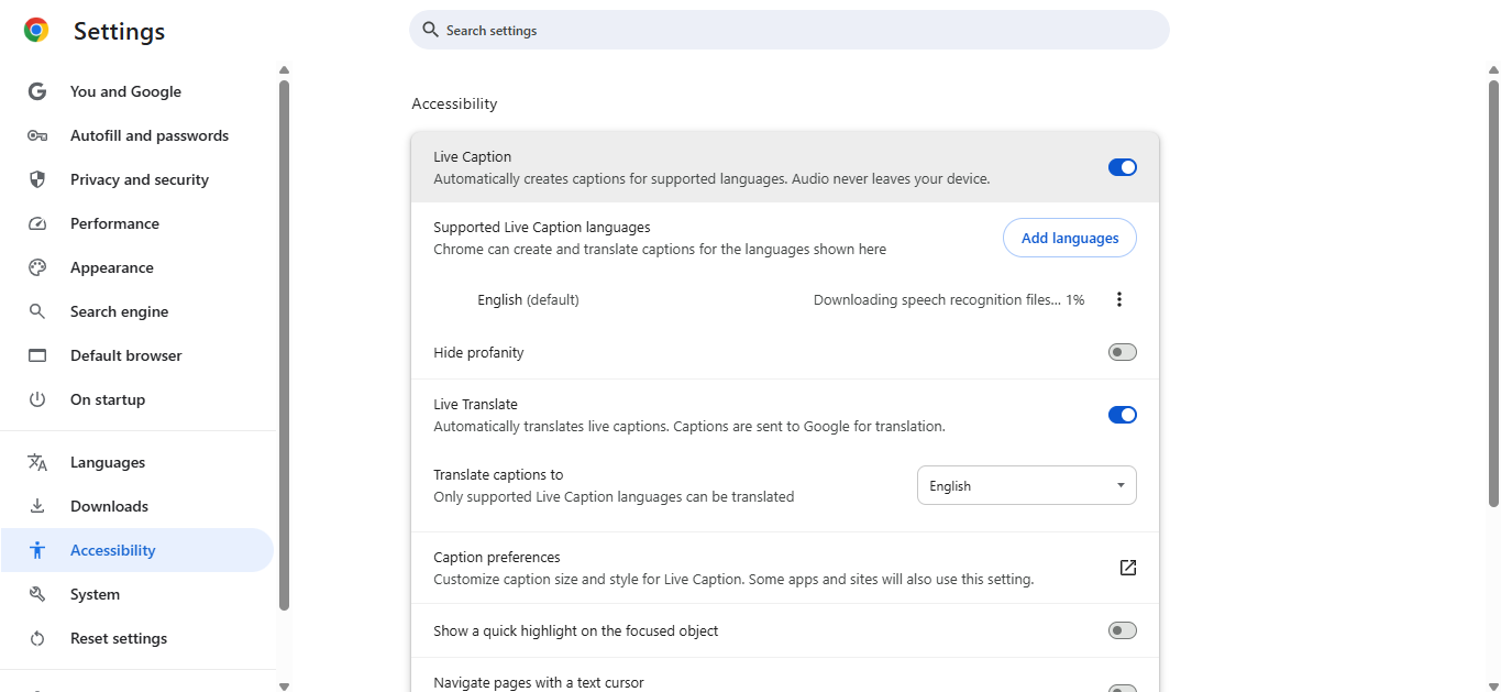 Die Einstellungen anpassen