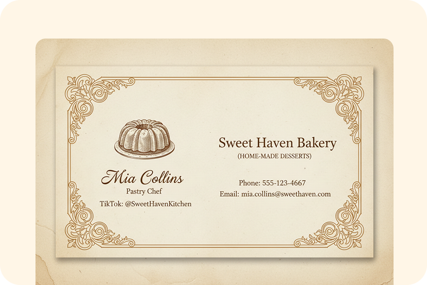  AI-generated business cards for freelancers