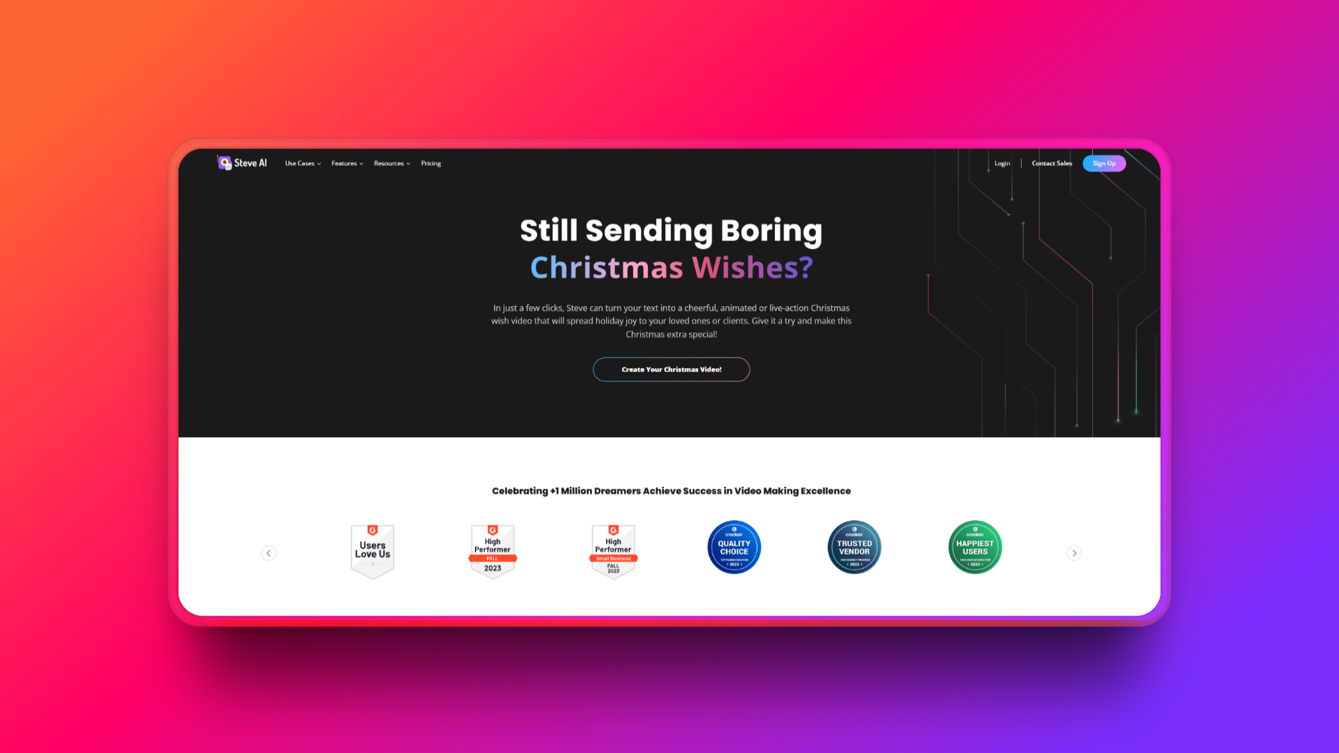 Paggawa ng AI Christmas videos gamit ang Steve AI