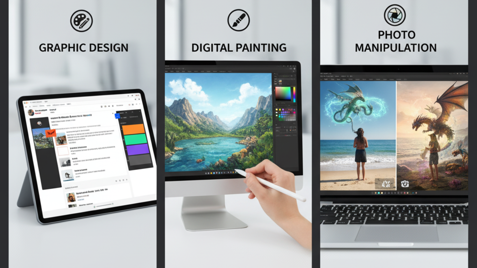 Various ways to utilize the features of Photoshop-like editors