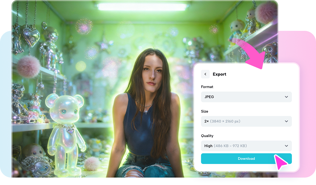 export & social sharing