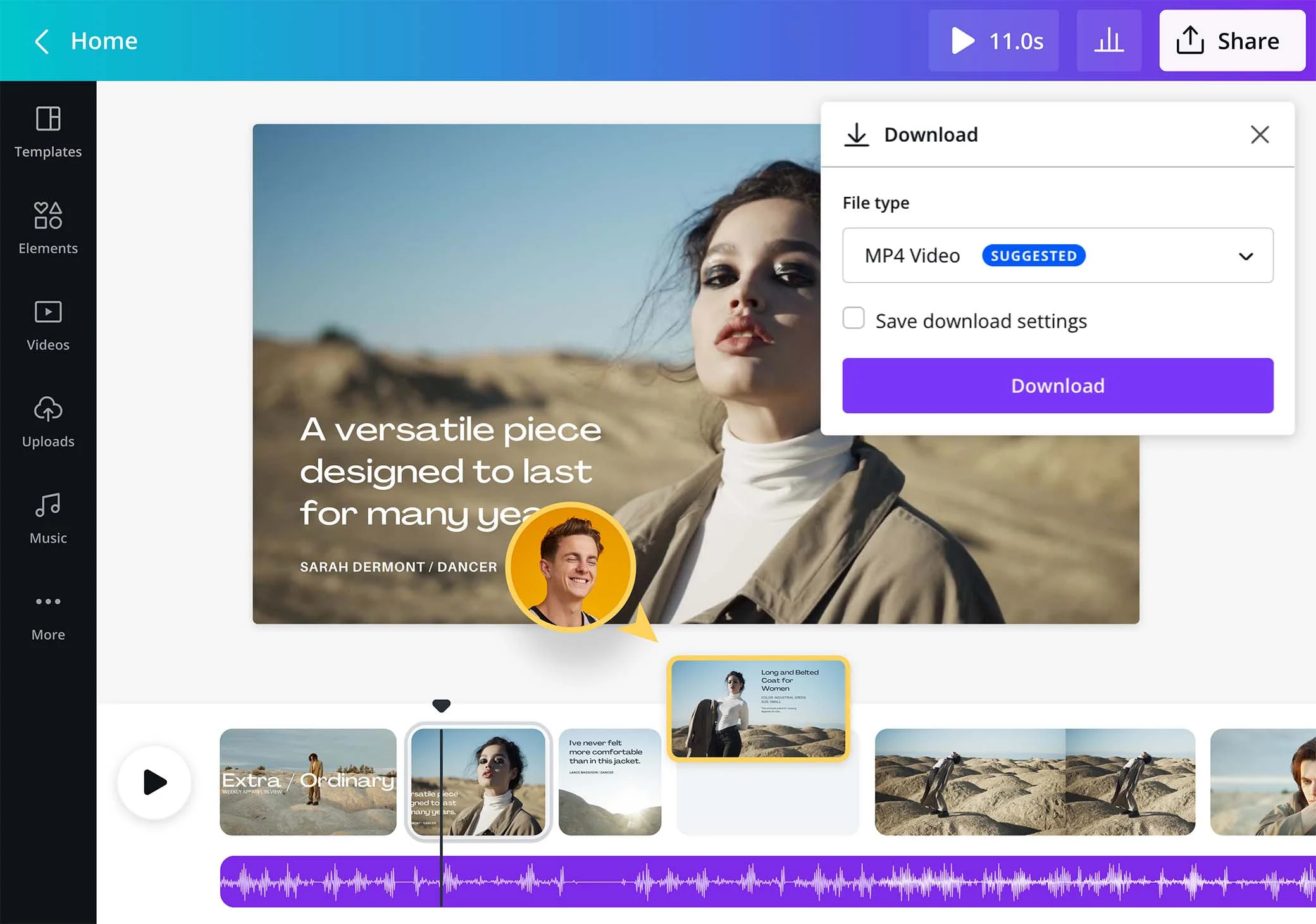 Canva - Reddit's best free video upscaler