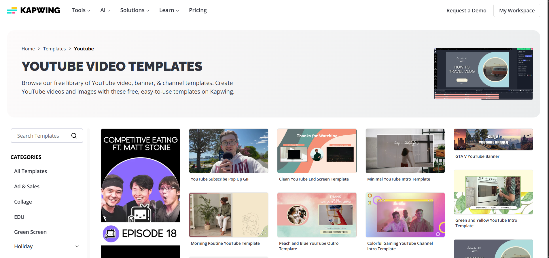 Select a preferred template